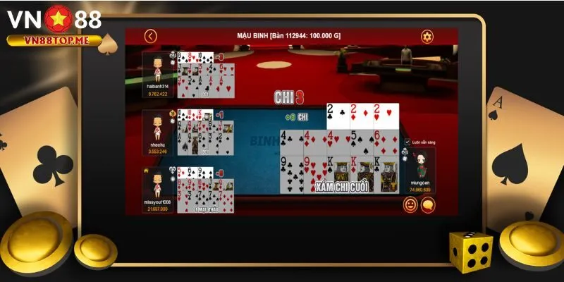 Các game hot tại sảnh casino online VN88